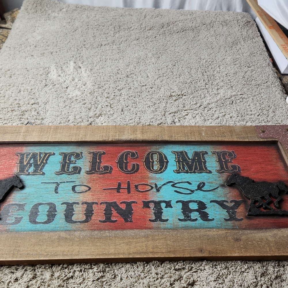 2 Western Decorative Signs With Horses - Picture 10 of 12